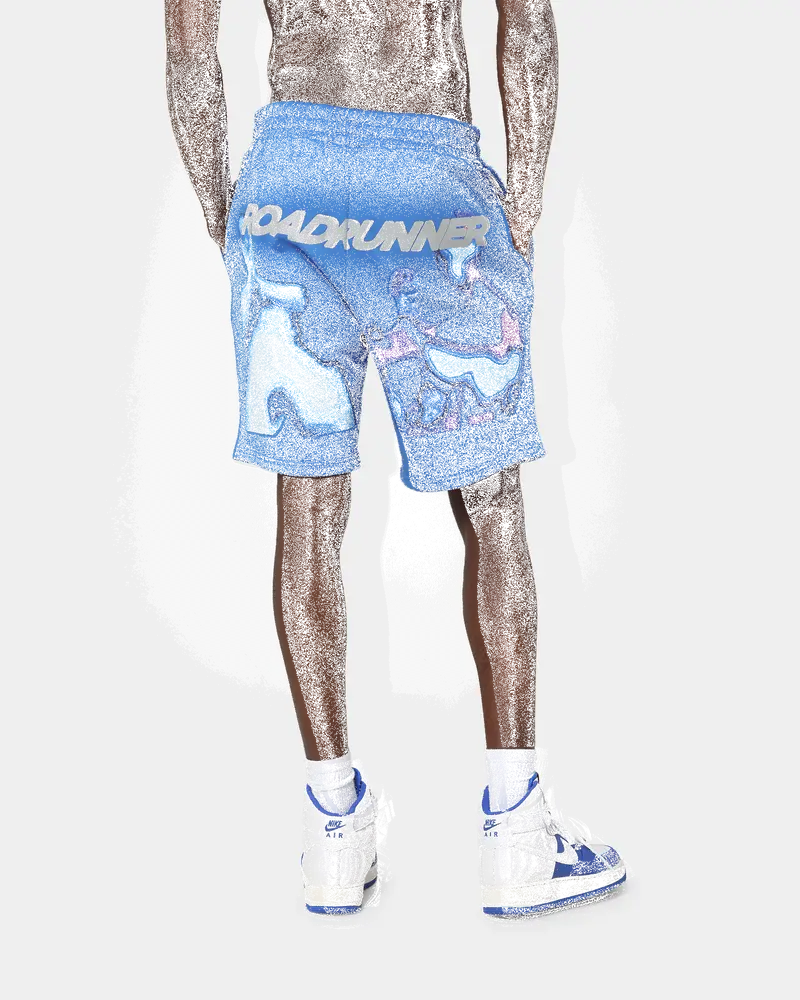 Brockhampton Alien French Terry Shorts Royal Blue 1