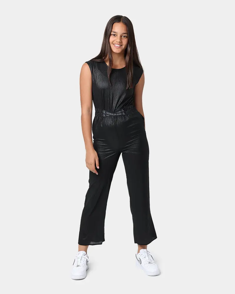Calvin Klein Kids' Festive Logo Tape Jumpsuit Ck Black 1