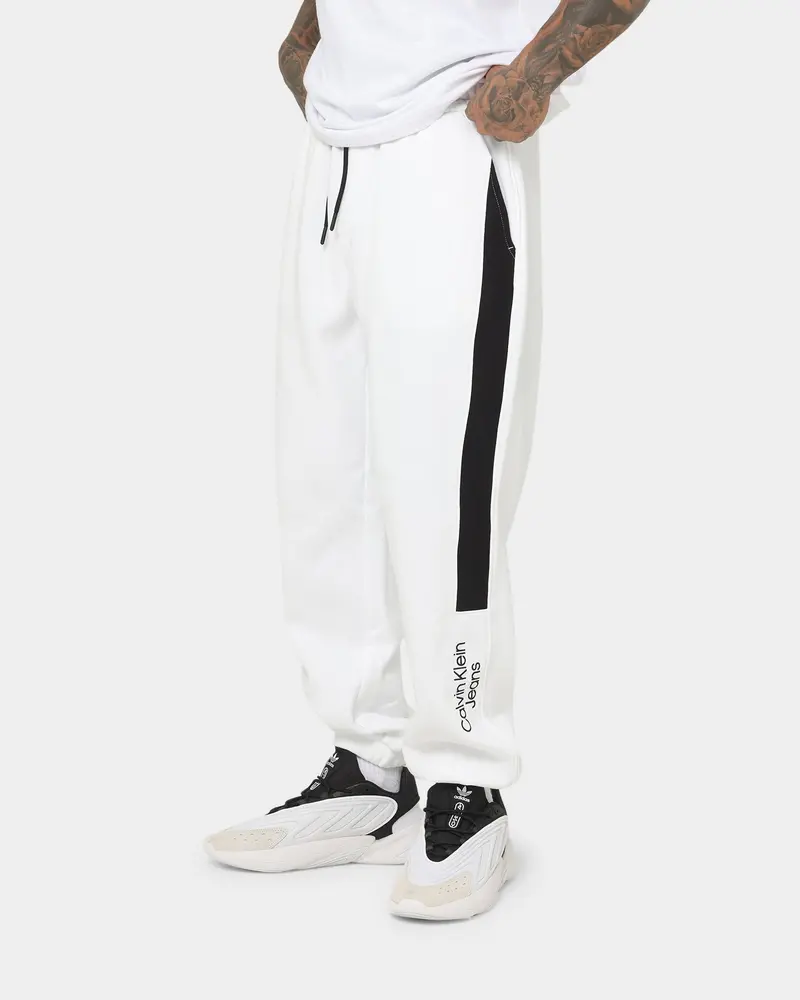 Calvin Klein Stacked Colourblock Hwk Pants Bright White/Ck Black 1