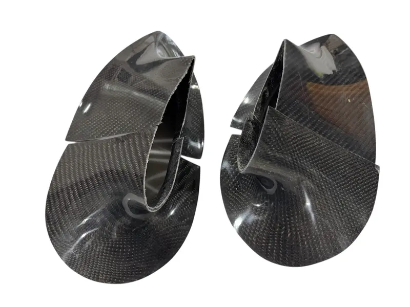 Carbon Fiber - Rv Lower Gear Leg Intersection Fairings (Pair) 1