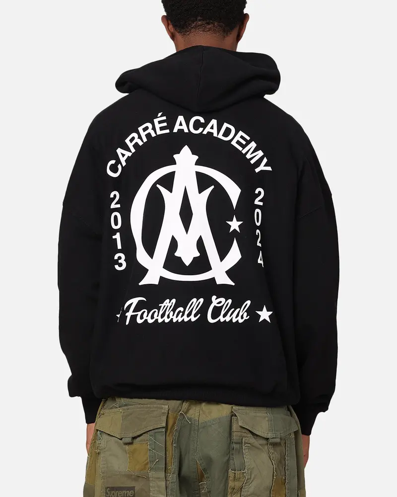 Carre Academy Chest Hoodie Black 1