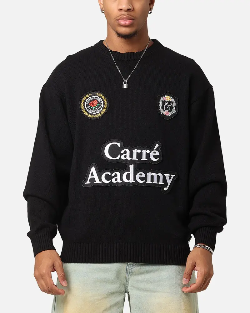 Carre Academy Knitted Sweater Black 1