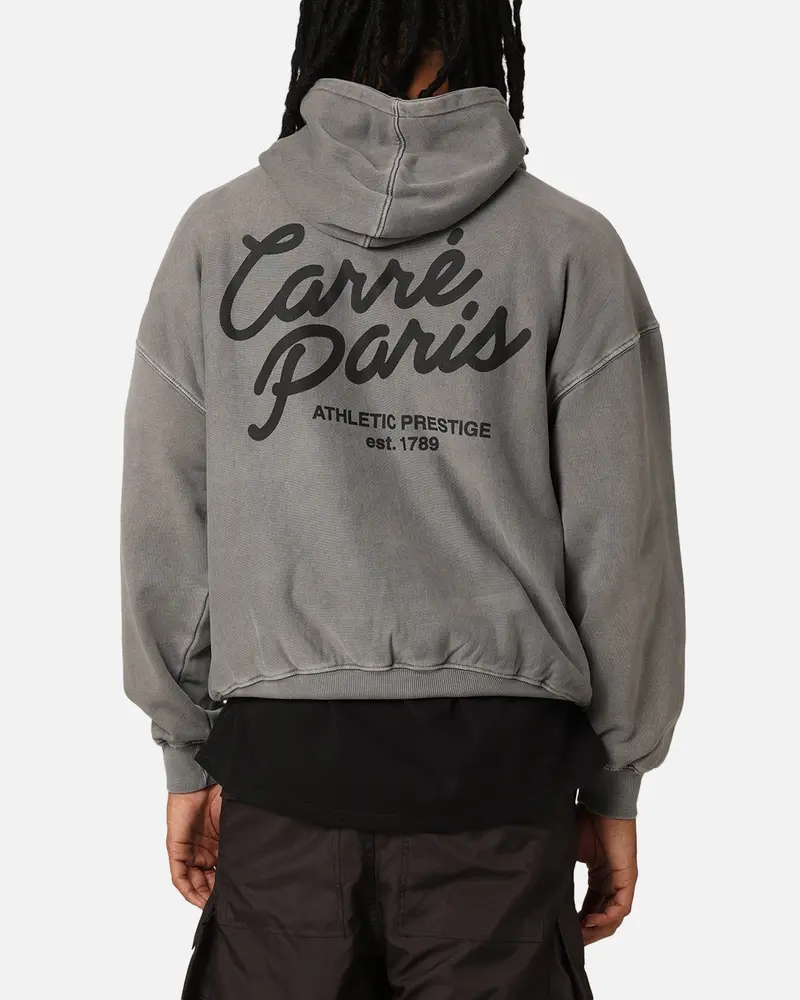 Carré Athletic Heritage Hoodie Washed Charcoal 1