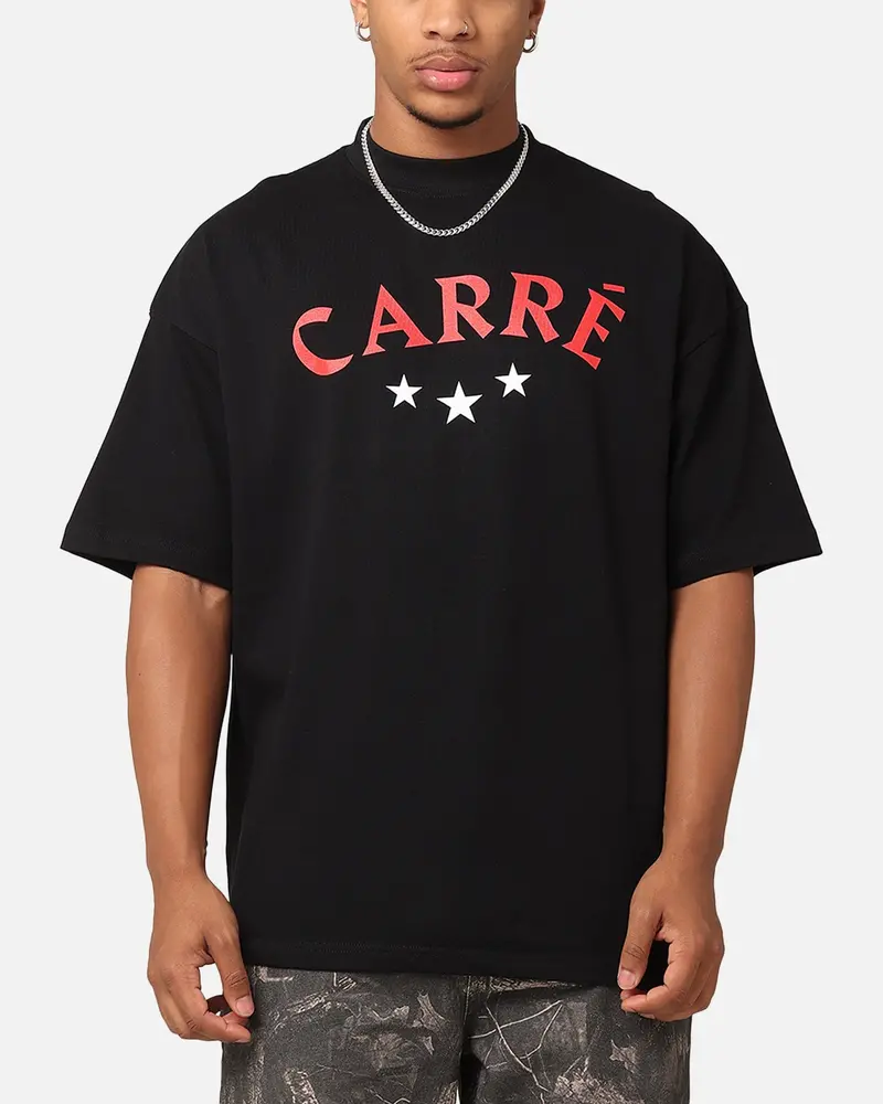 Carre Athletic Prestige Mock Neck T-Shirt Black 1