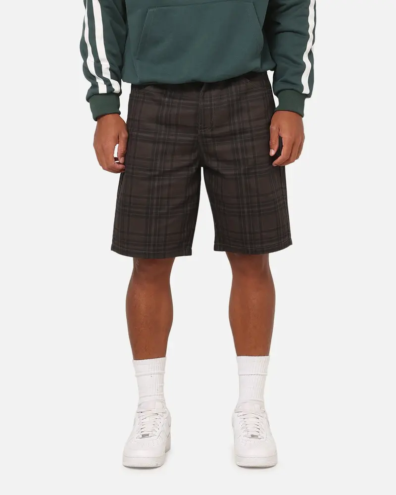 Carre Avenue Jorts Black Plaid 1