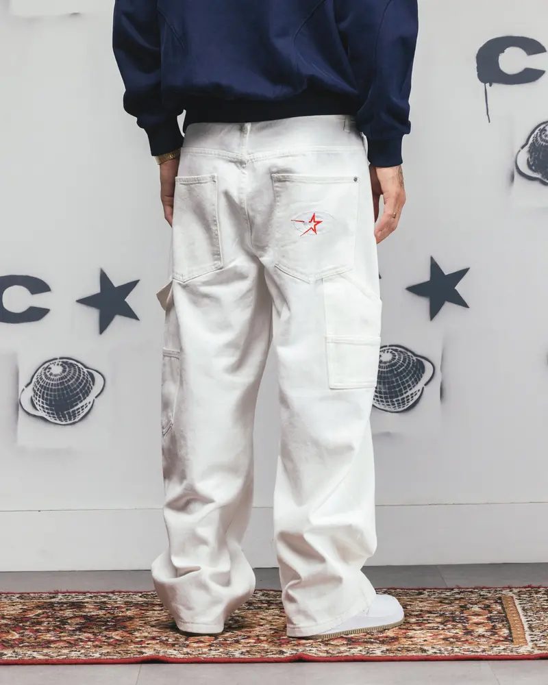 Carre Baggy Carpenter Jeans Off White 1