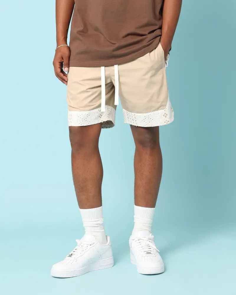 Carré Bandana Lace Shorts Stone 1