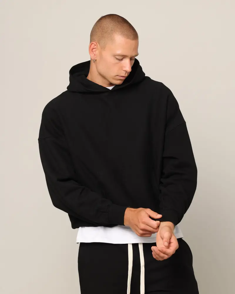 Carré Blanc Oversized Hoodie Black 1