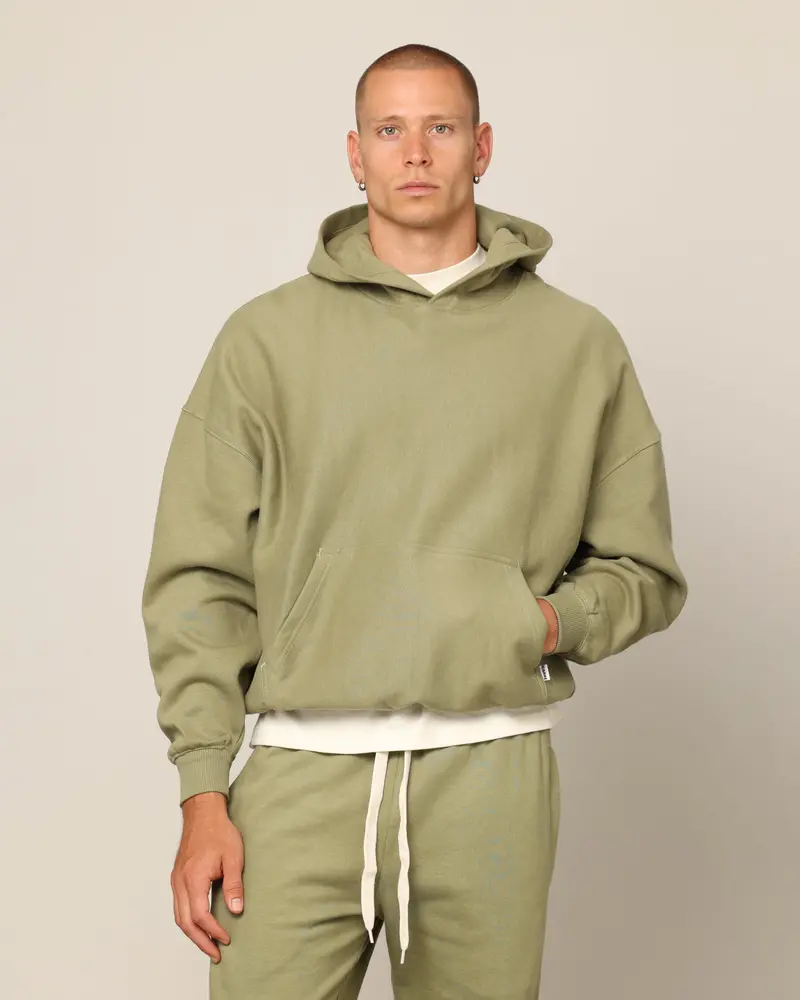 Carré Blanc Oversized Hoodie Military 1