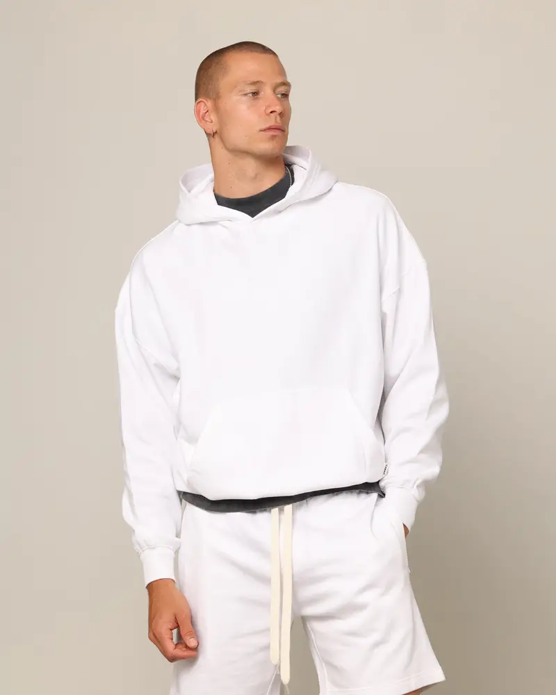 Carré Blanc Oversized Hoodie White 1