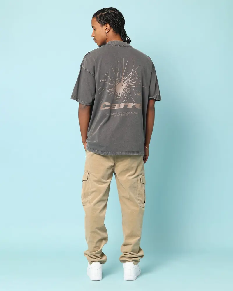 Carré Blasted Oversized T-Shirt Washed Charcoal 1