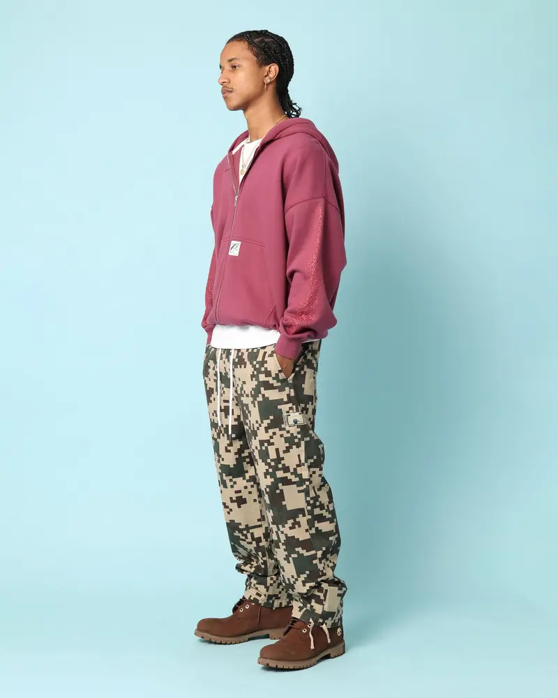 Carré Botanical Zip Up Hoodie Port 1