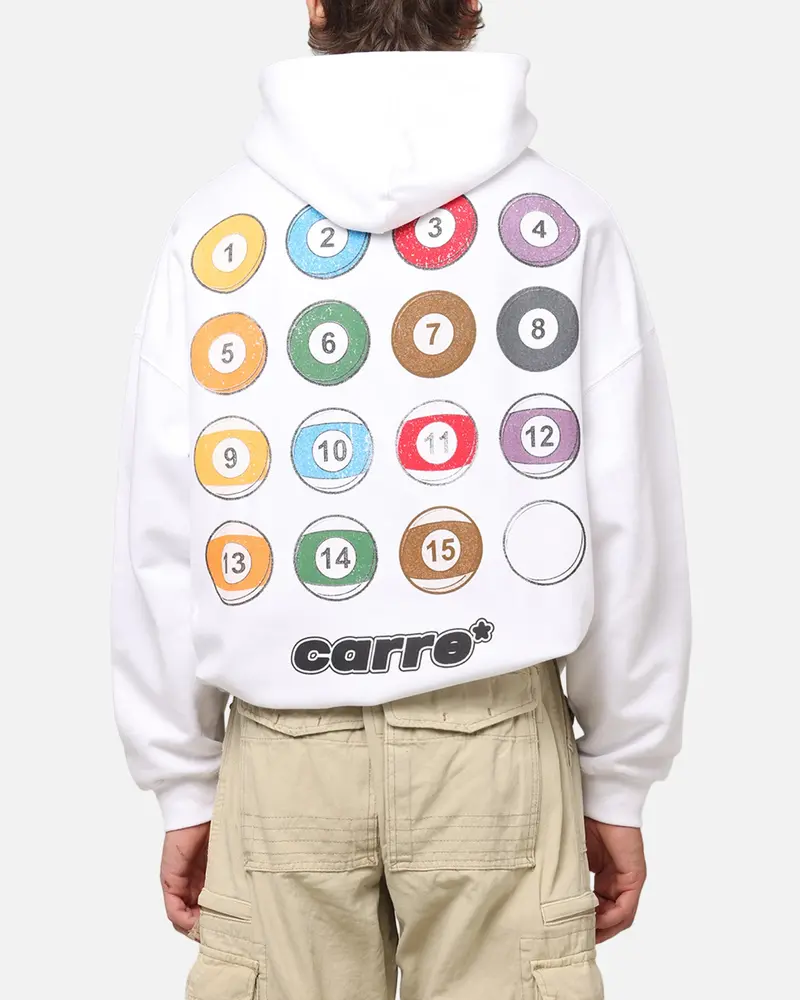 Carre Break Hoodie White 1