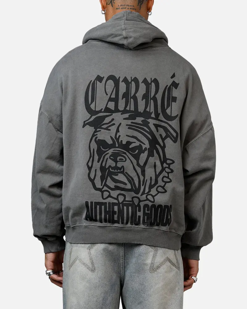 Carre Bulldog Premium Hoodie Washed Charcoal 1