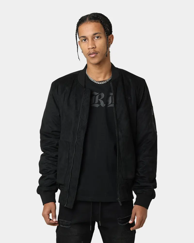 Carré C-89 Suede Bomber Jacket Black 1