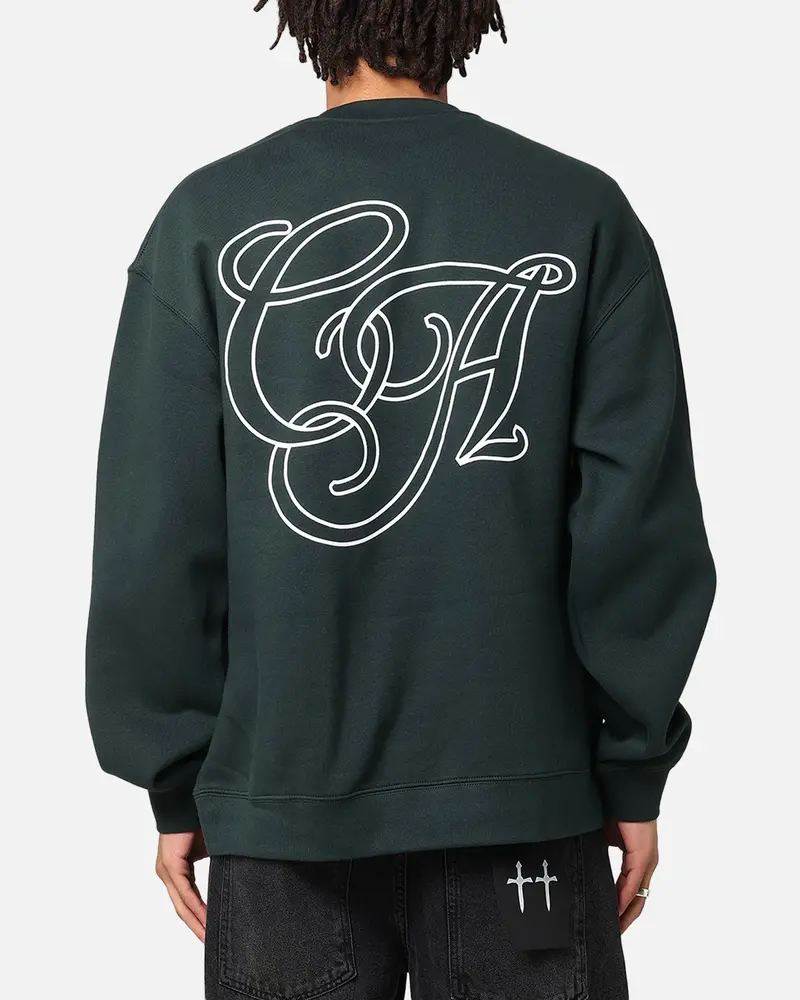 Carre C.A Monogram Crewneck Pine Green 1