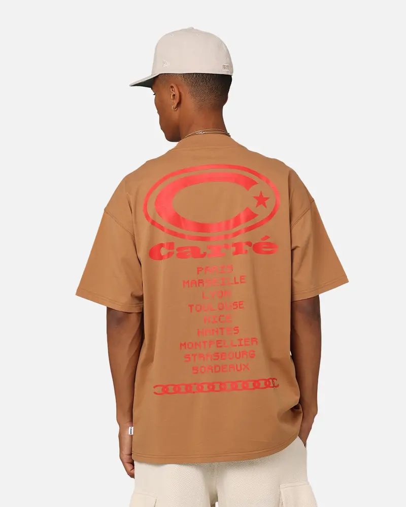 Carre C Star Oversized T-Shirt Tobacco 1