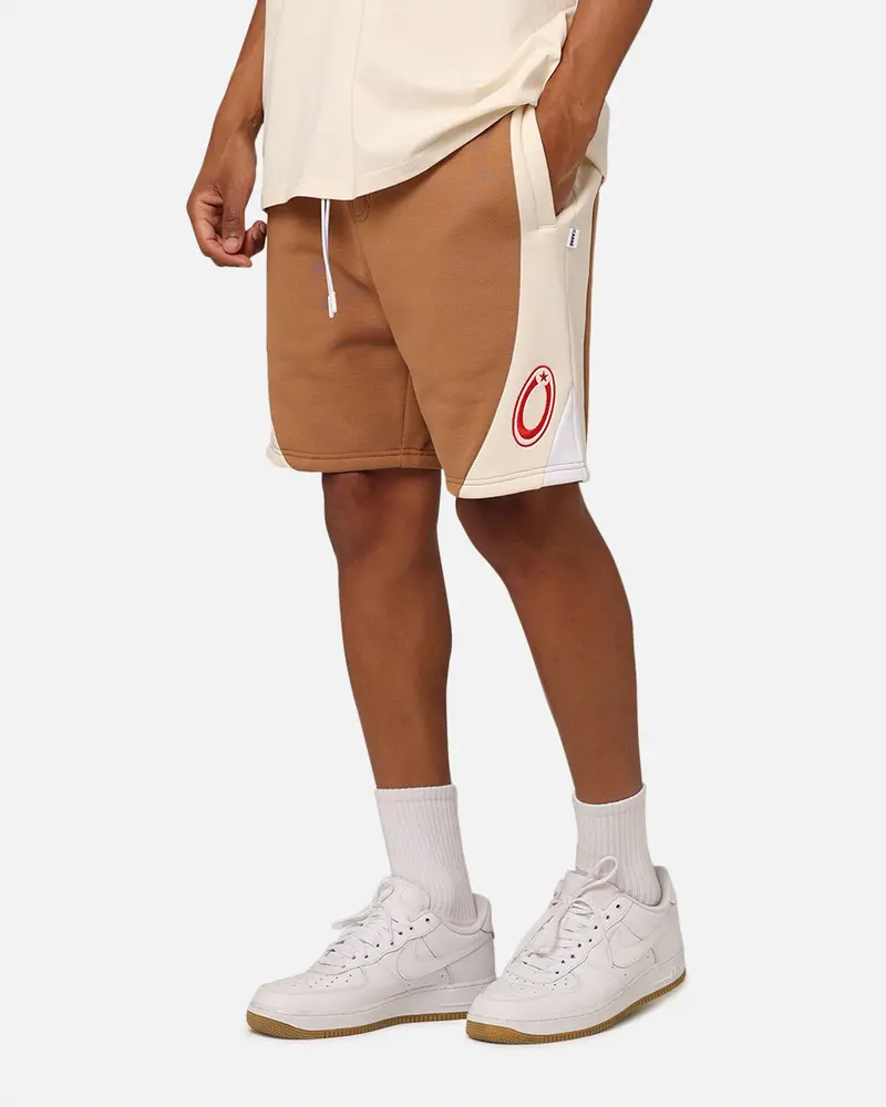 Carre C Star Panelled Shorts Tobacco 1