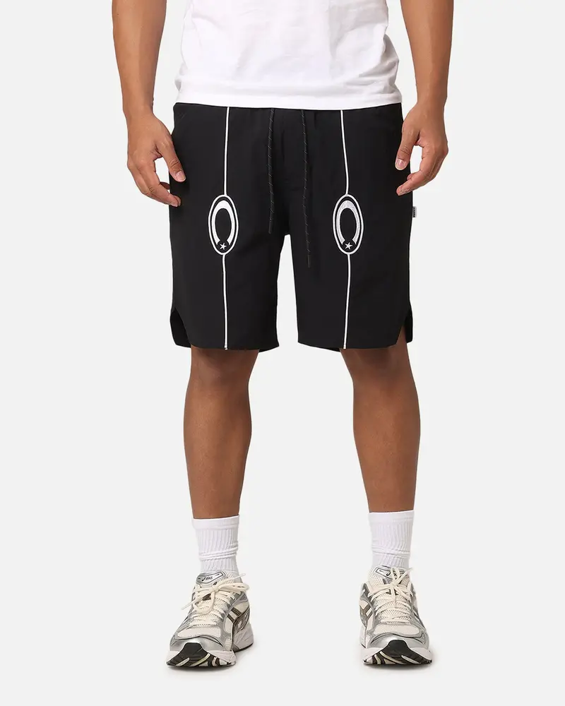 Carre C-Star Pipe Track Shorts Black 1