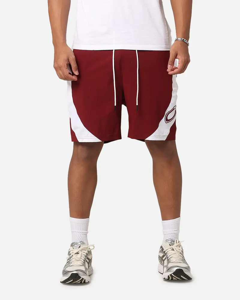 Carre C-Star Warm Up Shorts Maroon/White 1