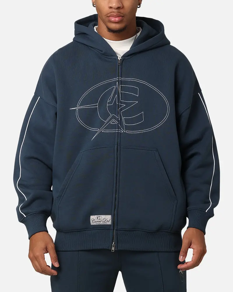 Carre C-Superstar Pipe Zip Hoodie Navy 1