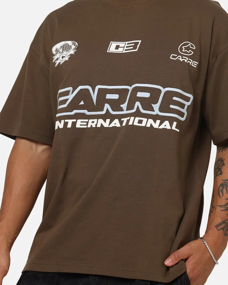 Carre C3 Logo T-Shirt Brown 6