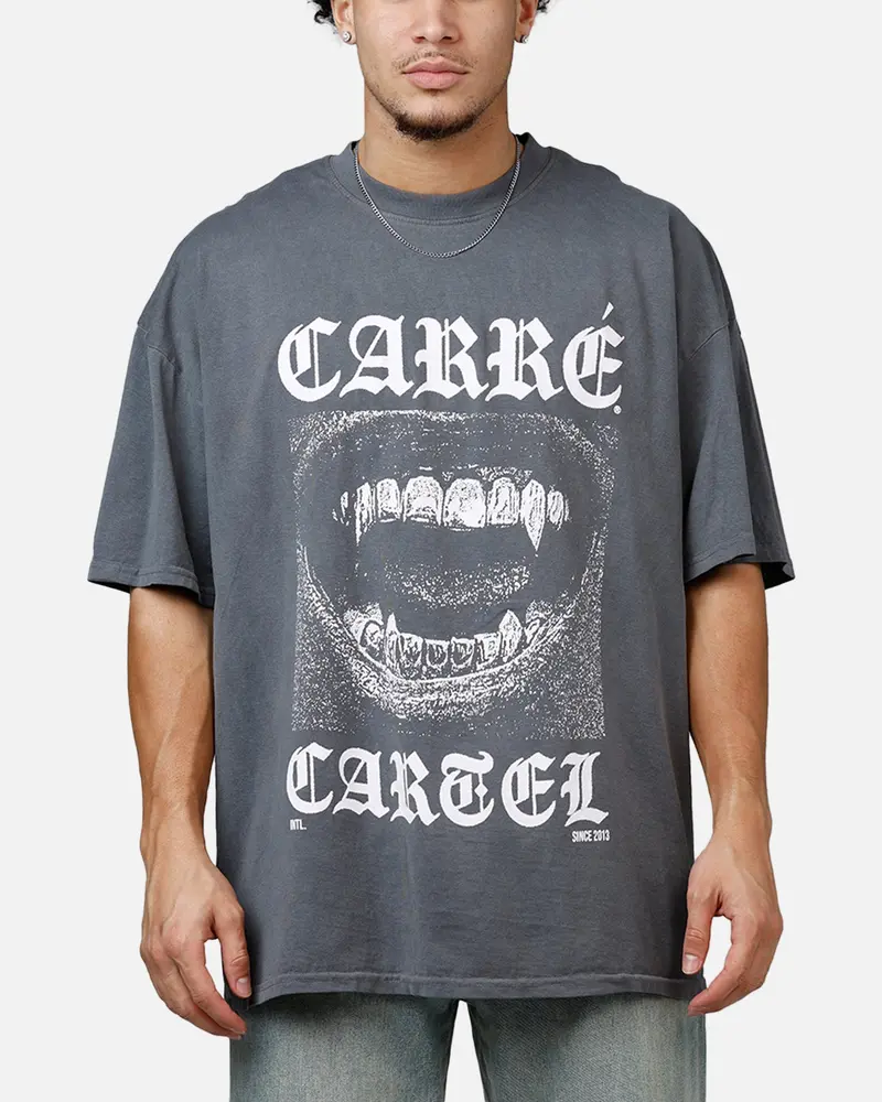Carre Cartel T-Shirt Washed Charcoal 1