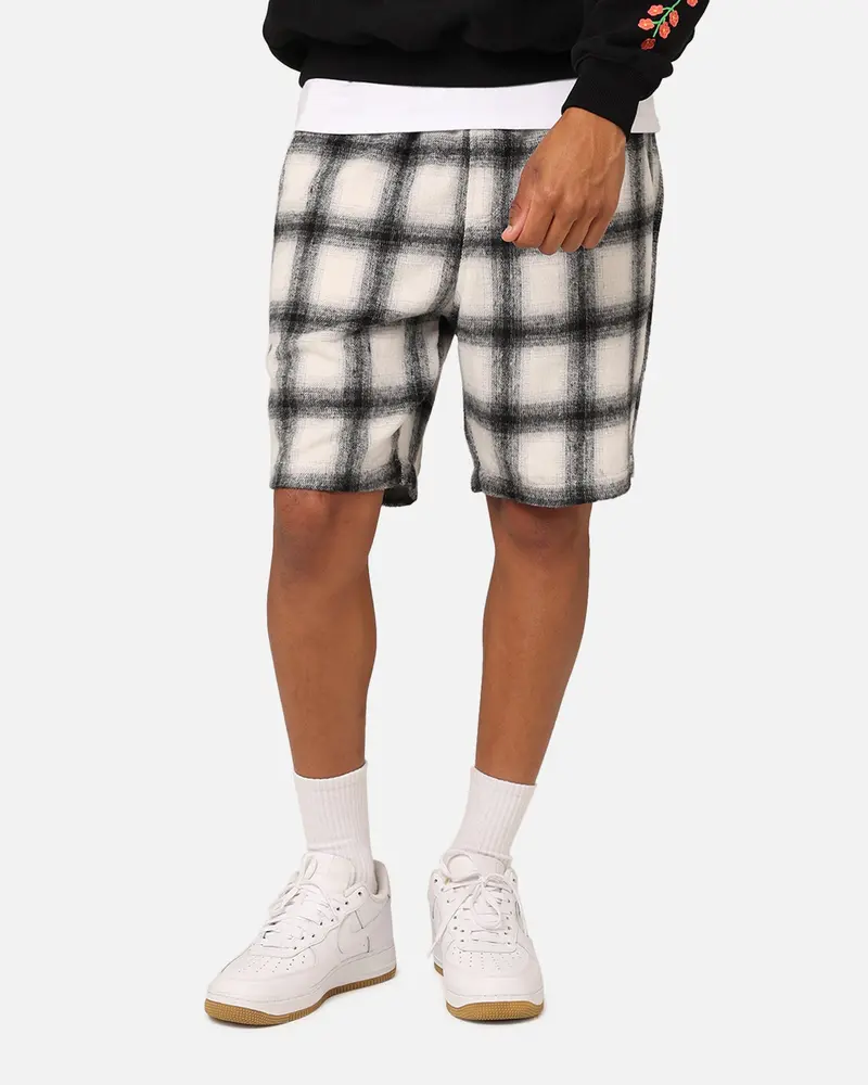 Carre Daily Shorts Grey Plaid 1