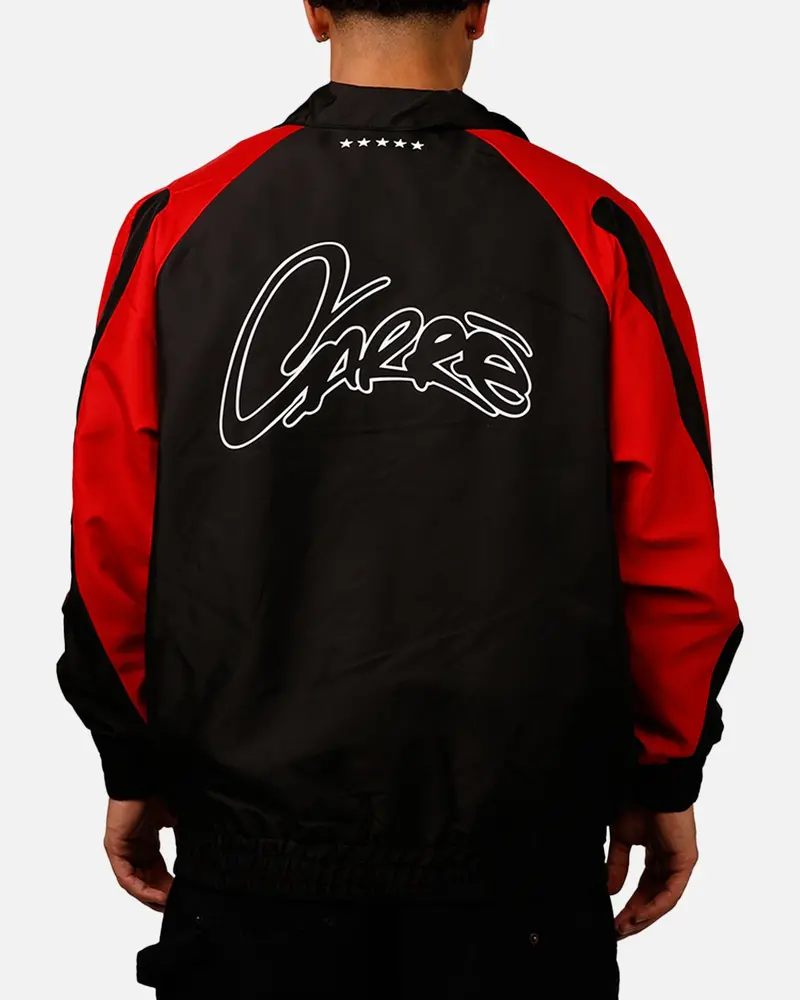 Carre Empire Panelled Jacket Black/Red 1