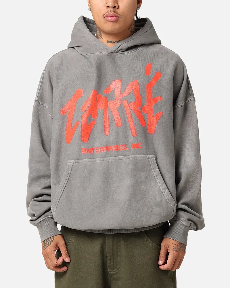 Carre Enterprise Hoodie Washed Charcoal 1