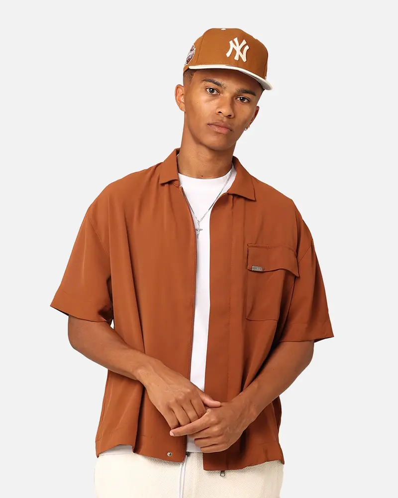 Carre Exceptional Pocket Shirt Brown 1