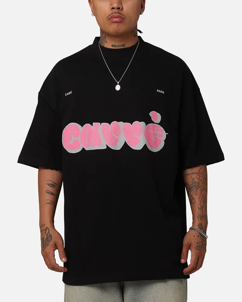 Carre Experienced Mock Oversized T-Shirt Black 1