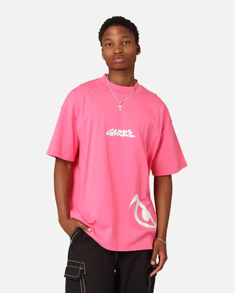 Carre Eyes Oversized T-Shirt Pink 1