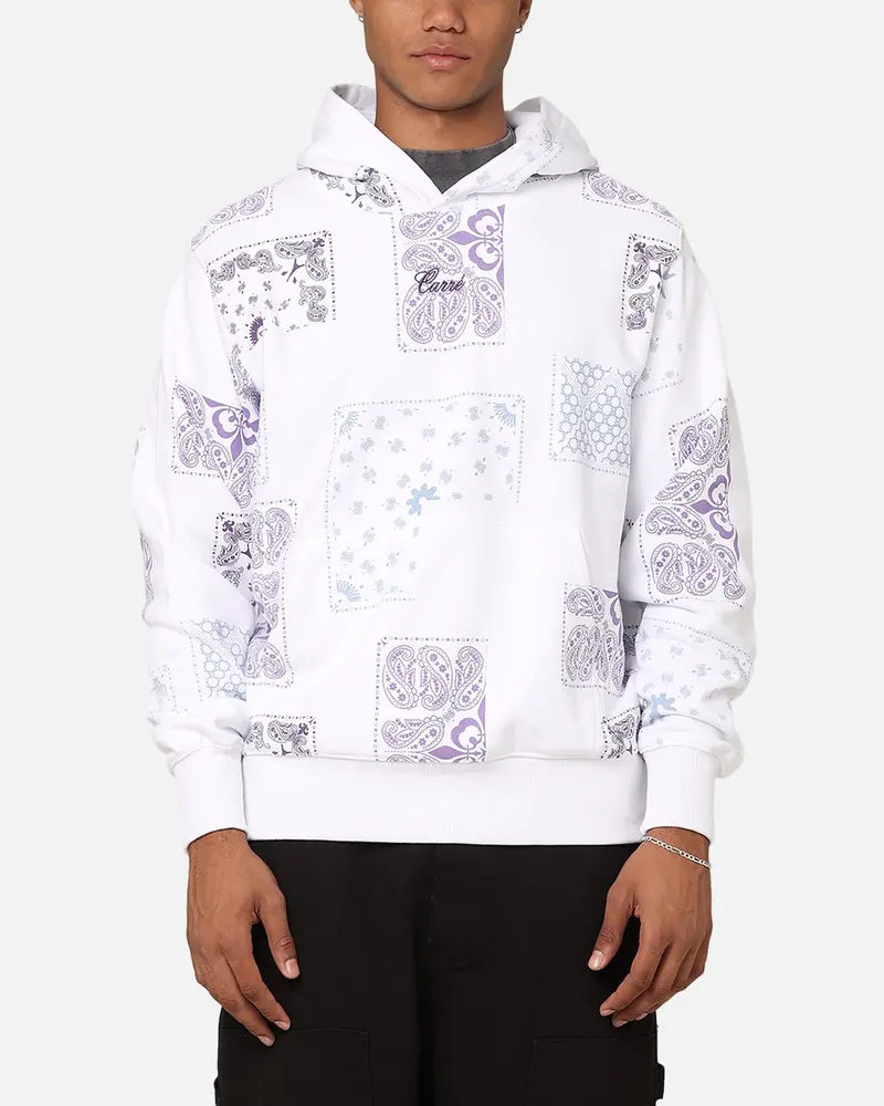 Carre Fragment Paisley Hoodie White 1