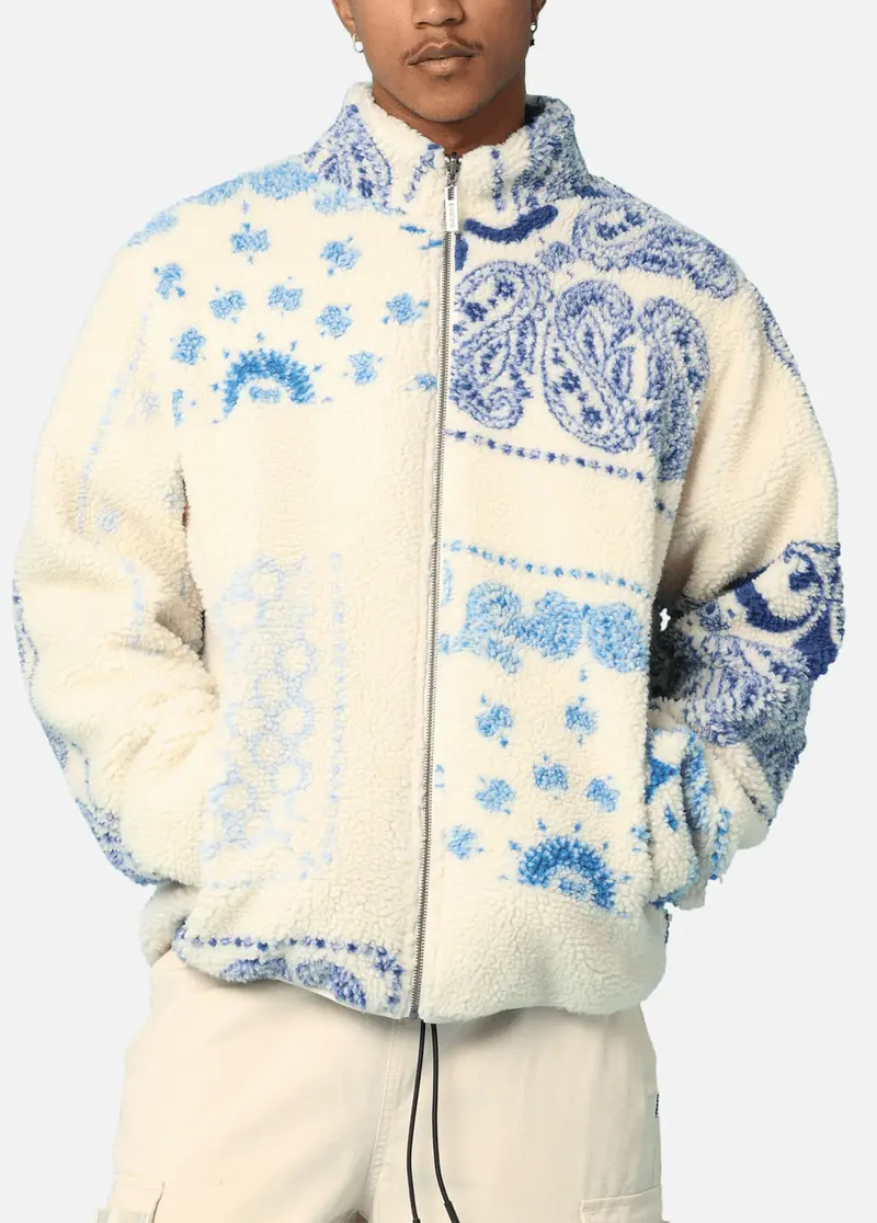 Carré Fragment Reversible Jacket Light Blue Denim 1