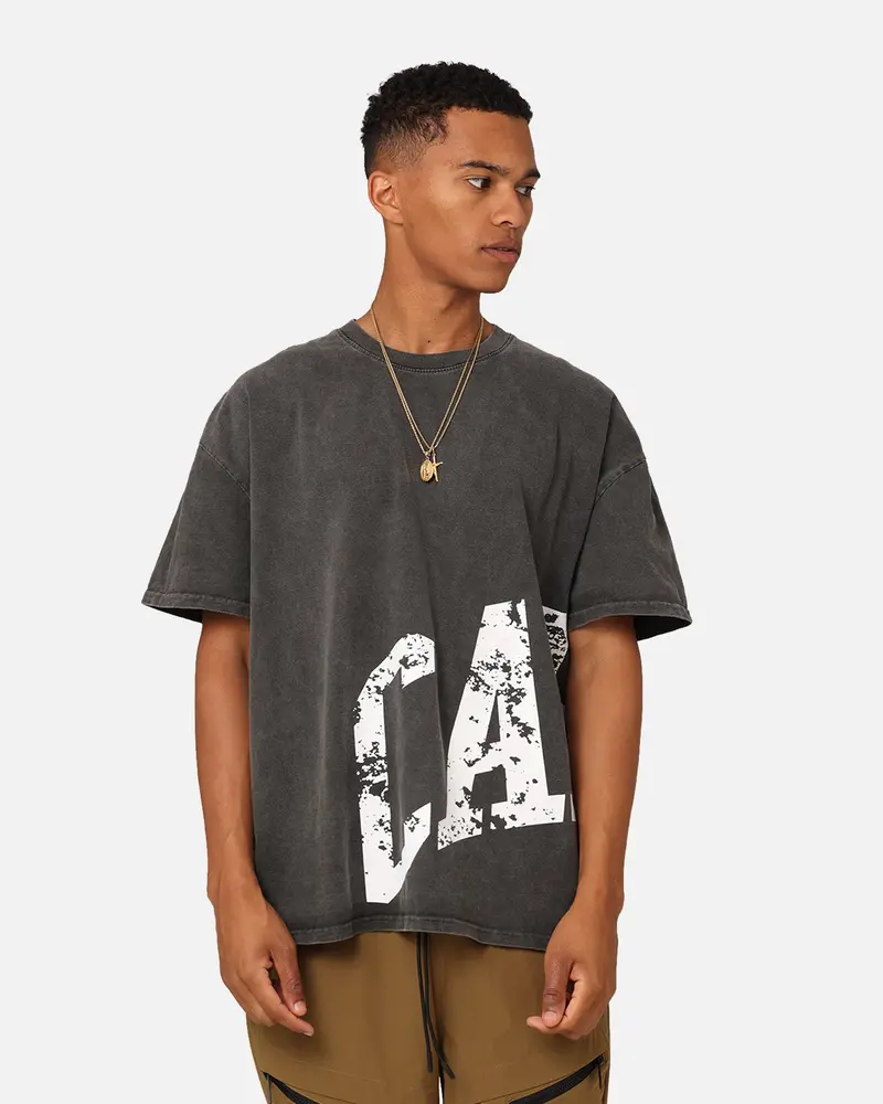 Carre Ginorme Box T-Shirt Black Wash 1
