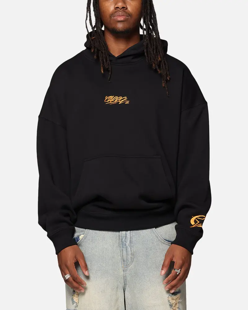 Carre Graffiti Logo Hoodie Black 1