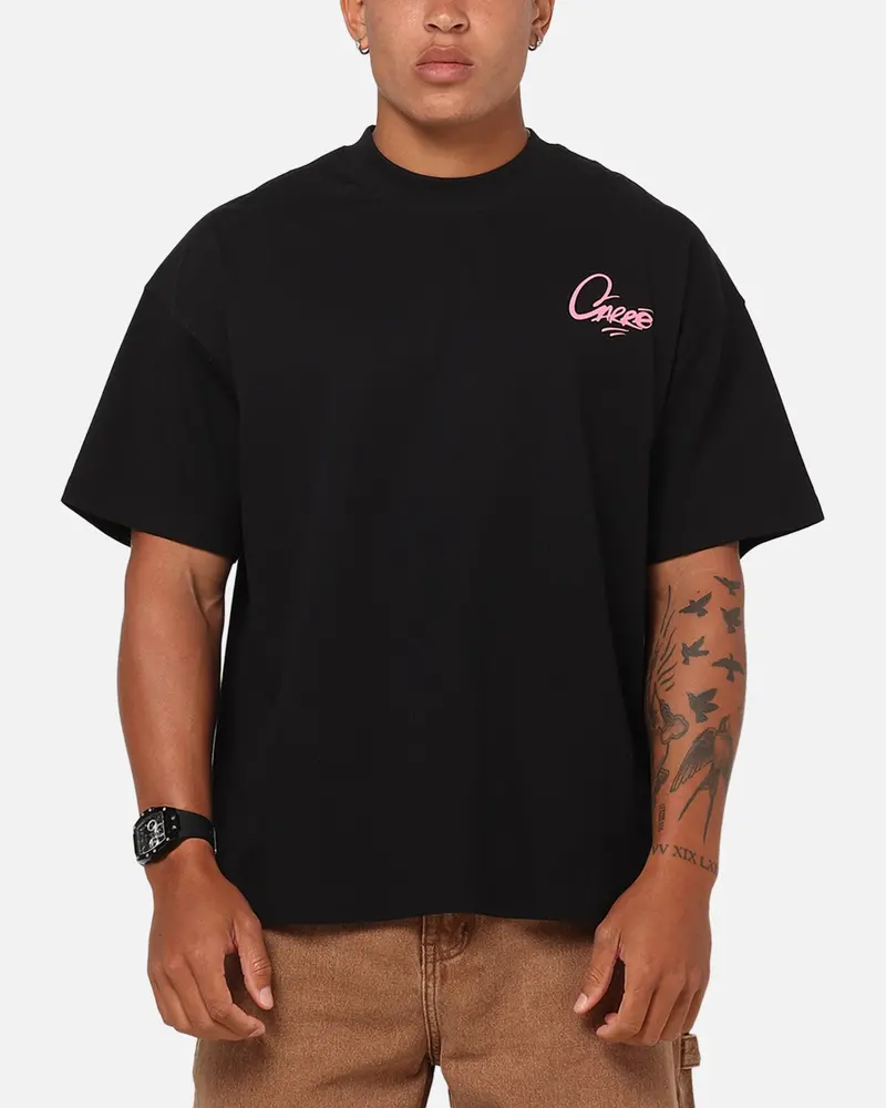 Carre Graffiti T-Shirt Black/Pink 2