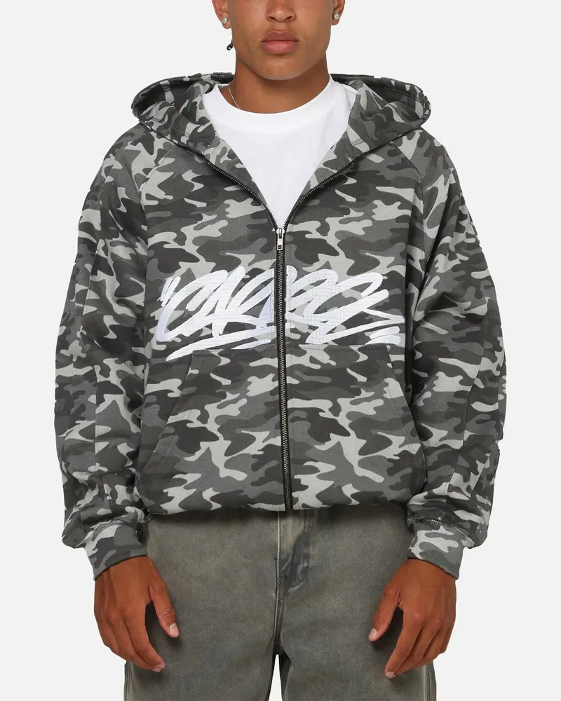Carre Grit Hoodie Black Camo 1