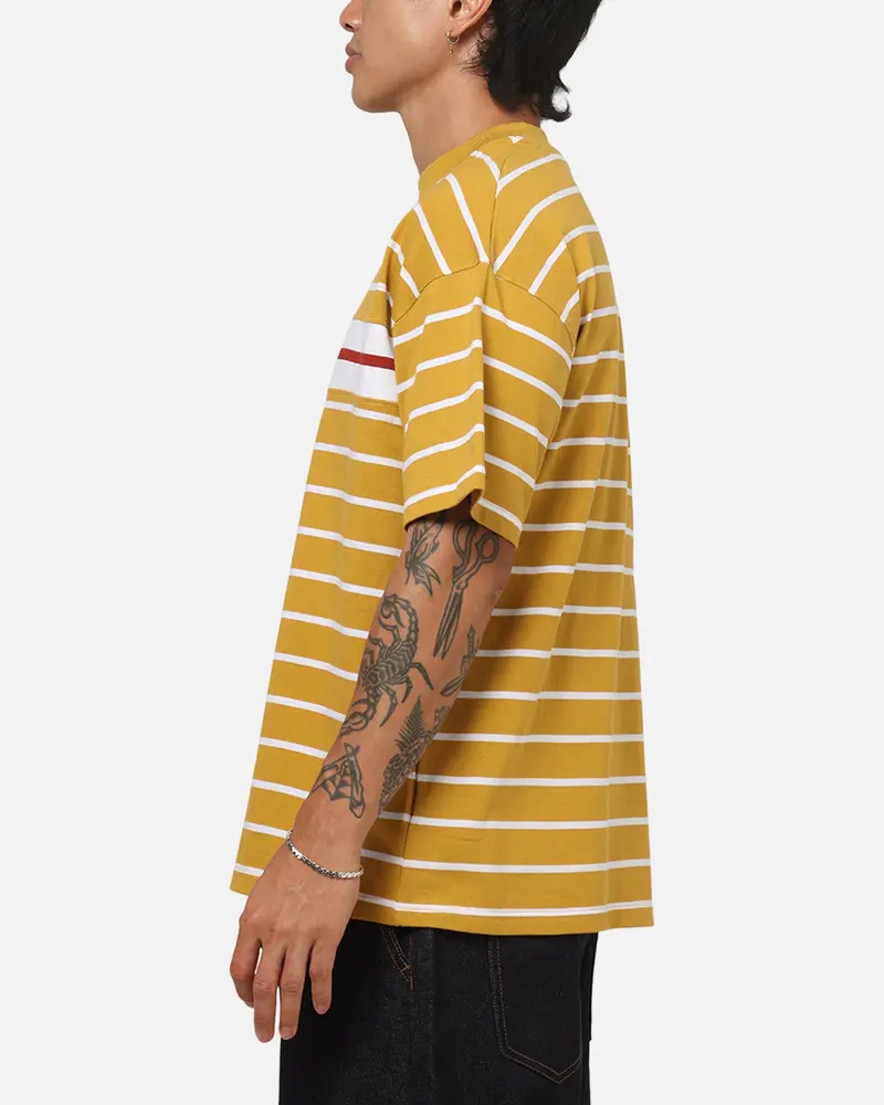 Carre Lineup T-Shirt Mustard Stripe 5