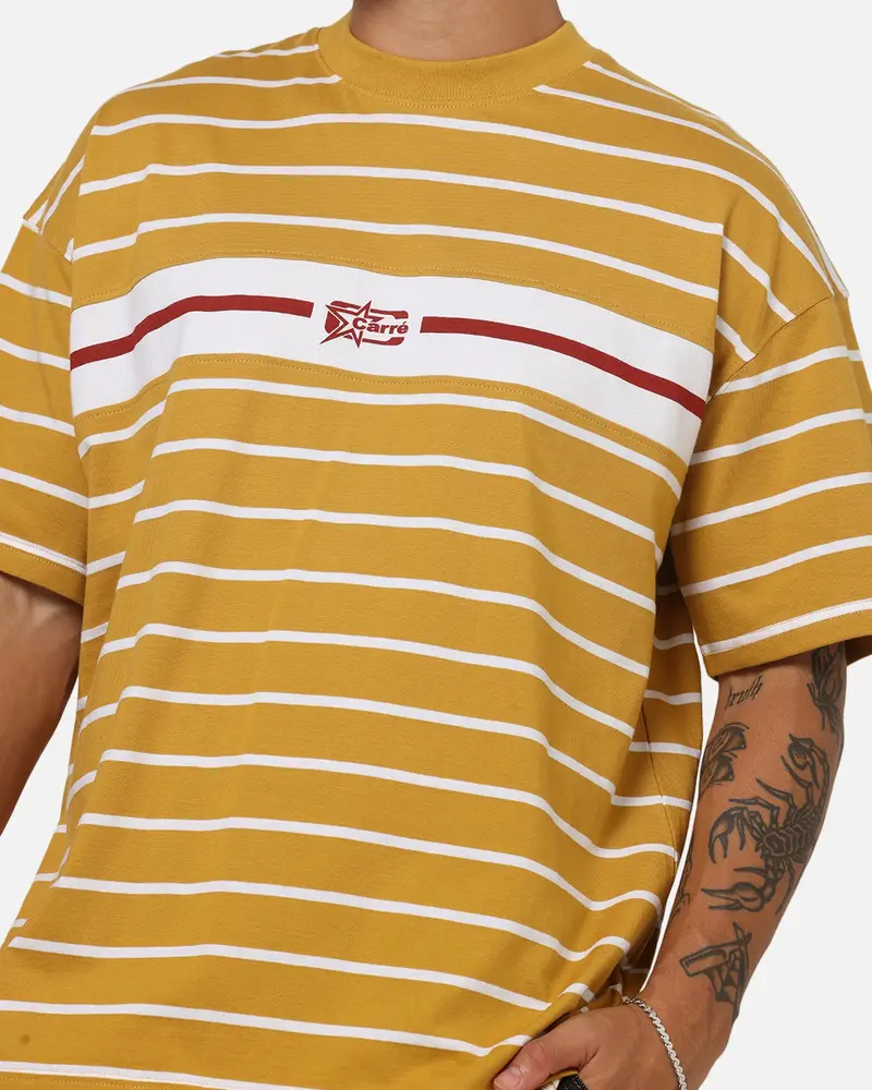 Carre Lineup T-Shirt Mustard Stripe 6
