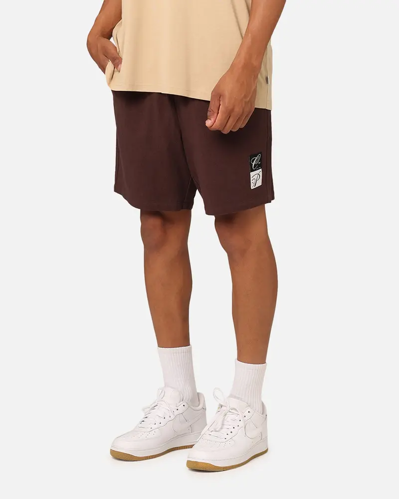 Carre Luxe Linen Shorts Brown 1