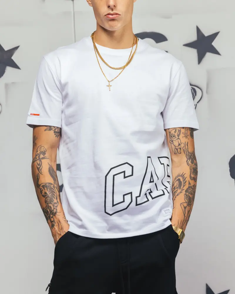 Carré Men's Enorme Classique Short Sleeve T-Shirt White 6