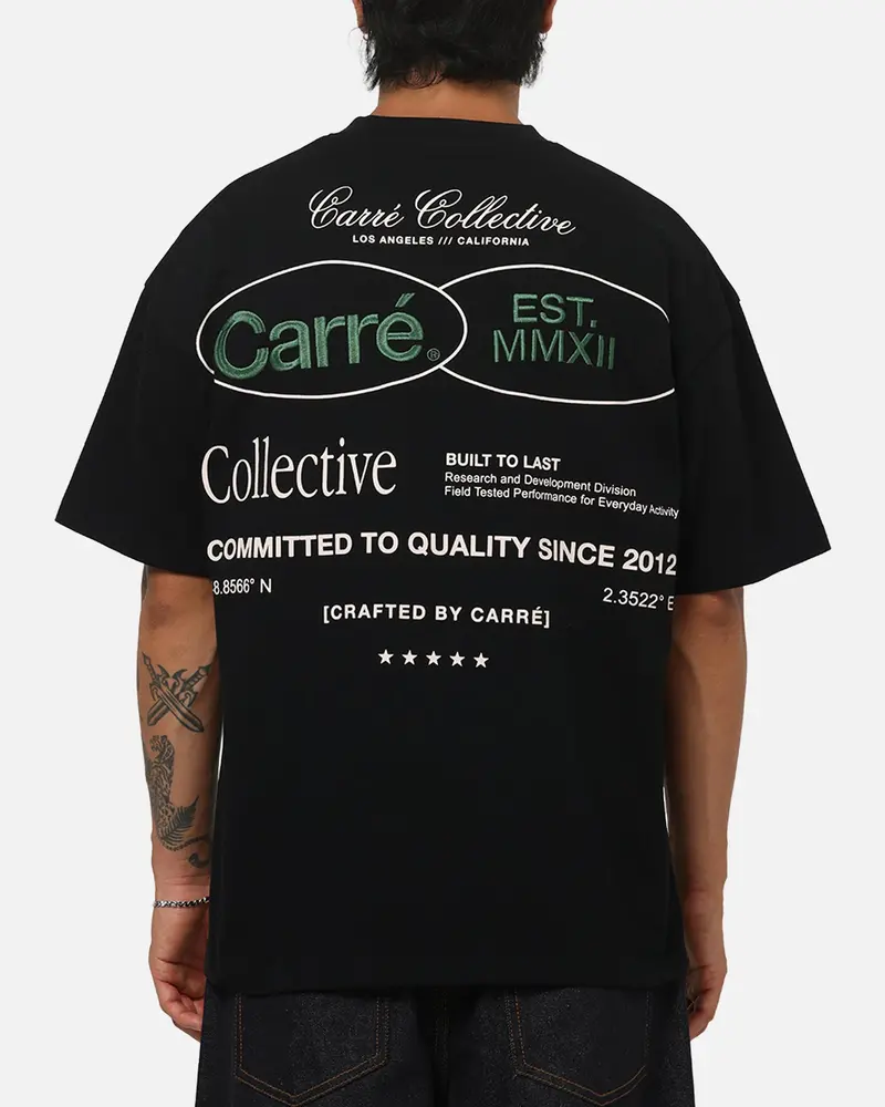 Carre Mmxii T-Shirt Black 1