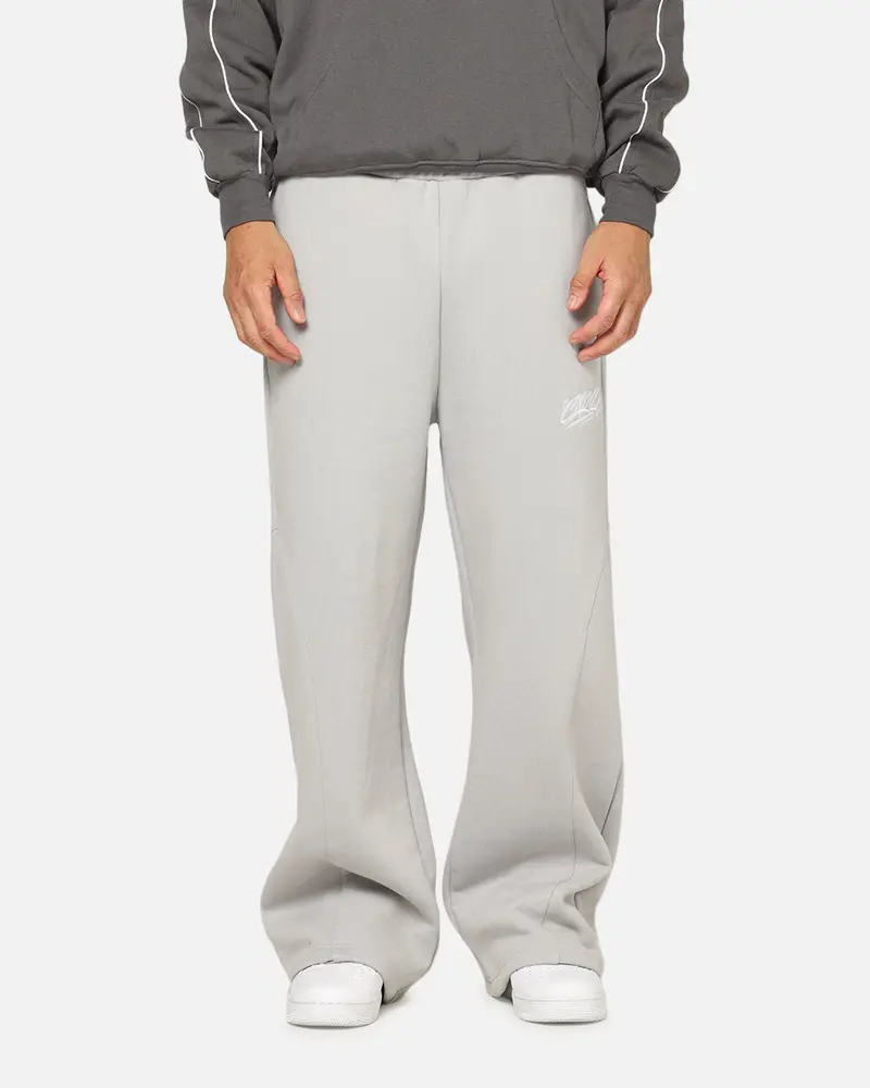 Carre Off Grid Panelled Trackpants Light Grey 1