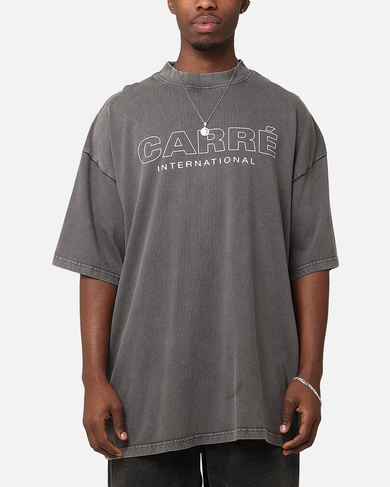 Carre Out Motion T-Shirt Washed Charcoal 1