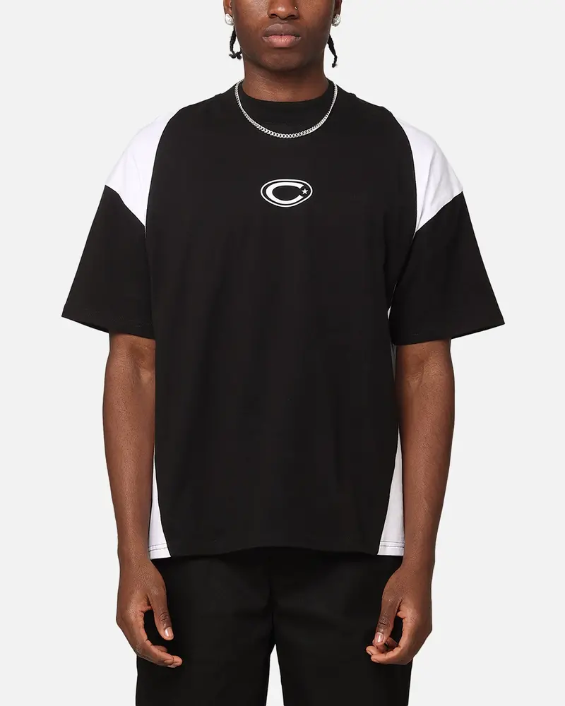 Carre Panelled Oversized T-Shirt Black/White 1