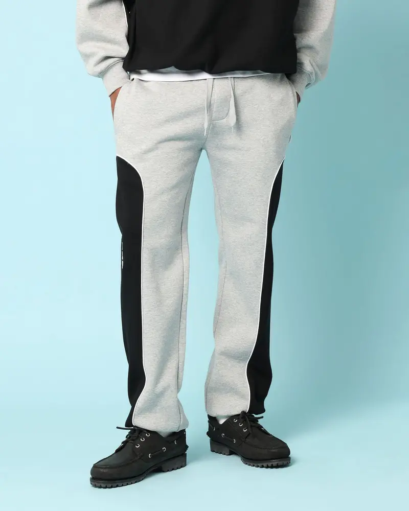 Carré Paris Dice Club Panelled Sweatpants Grey Marle/Black 1