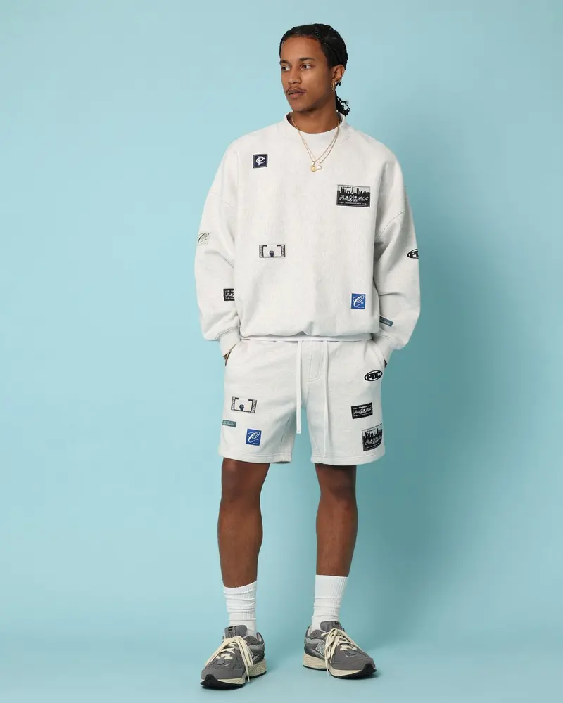 Carré Patchwork Oversized Crewneck Grey Marle 1