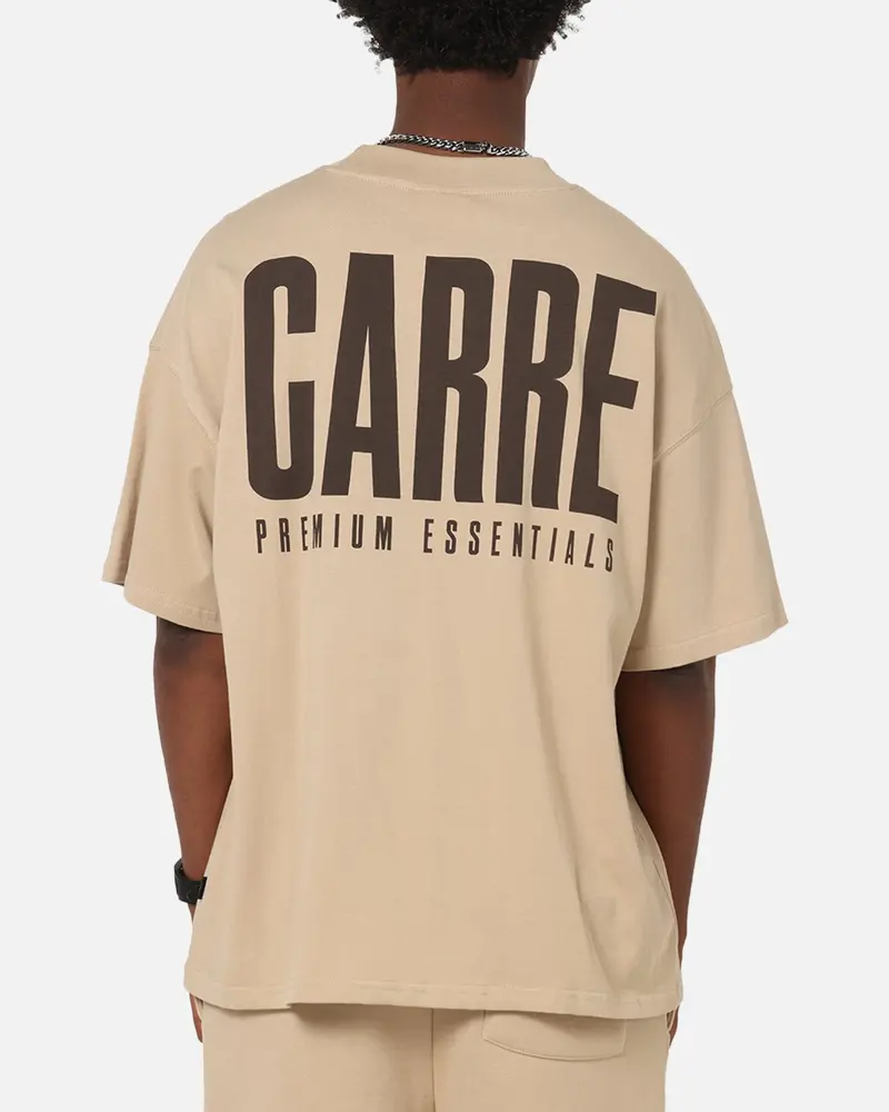 Carre Premium Essentials T-Shirt Light Brown 1